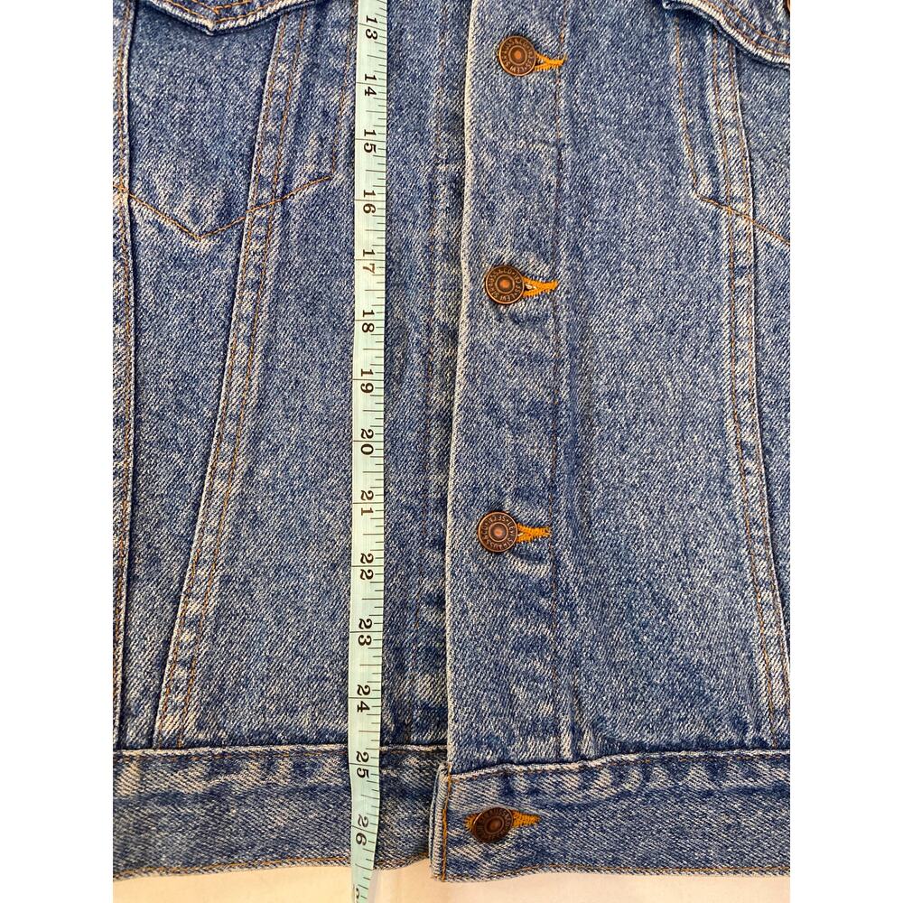 Levi’s Denim Jean Trucker Jacket Sz XXL Men’s Unisex Buttons Med Blue Classic - Picture 10 of 10